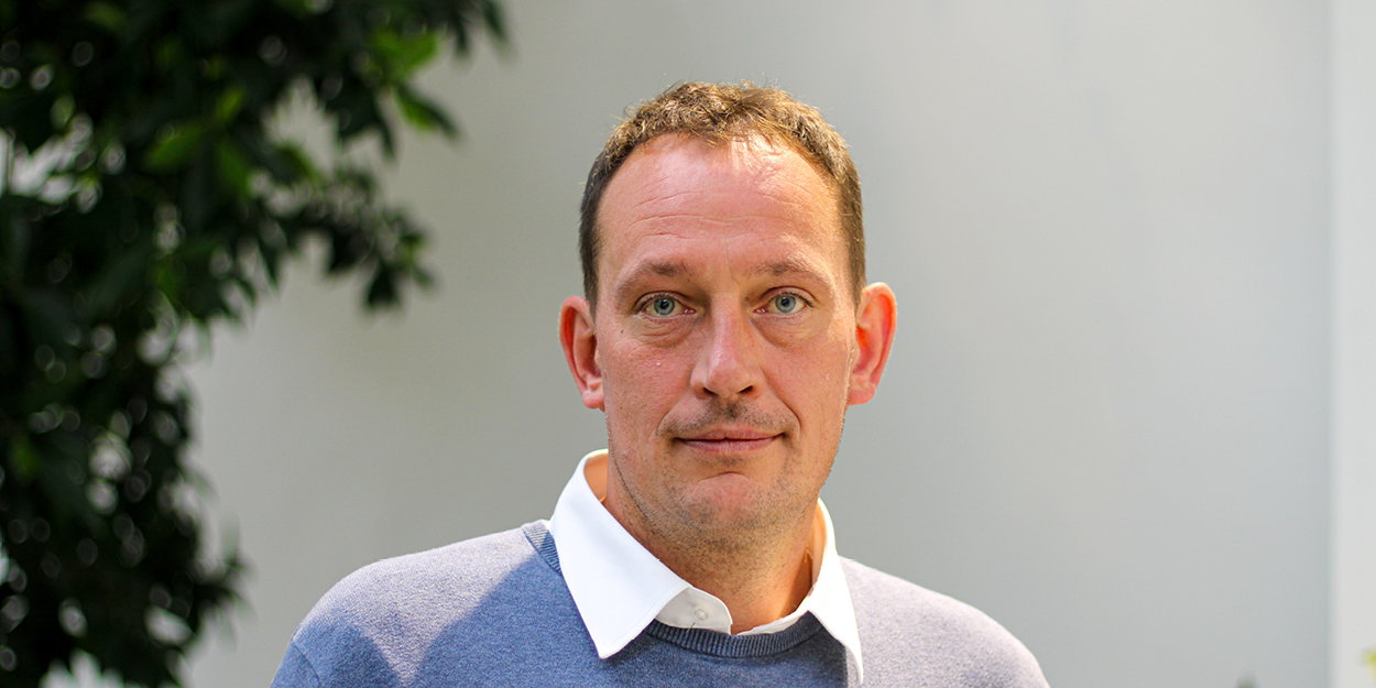 Portrait photo of Tobias Dörge at Agrifac.