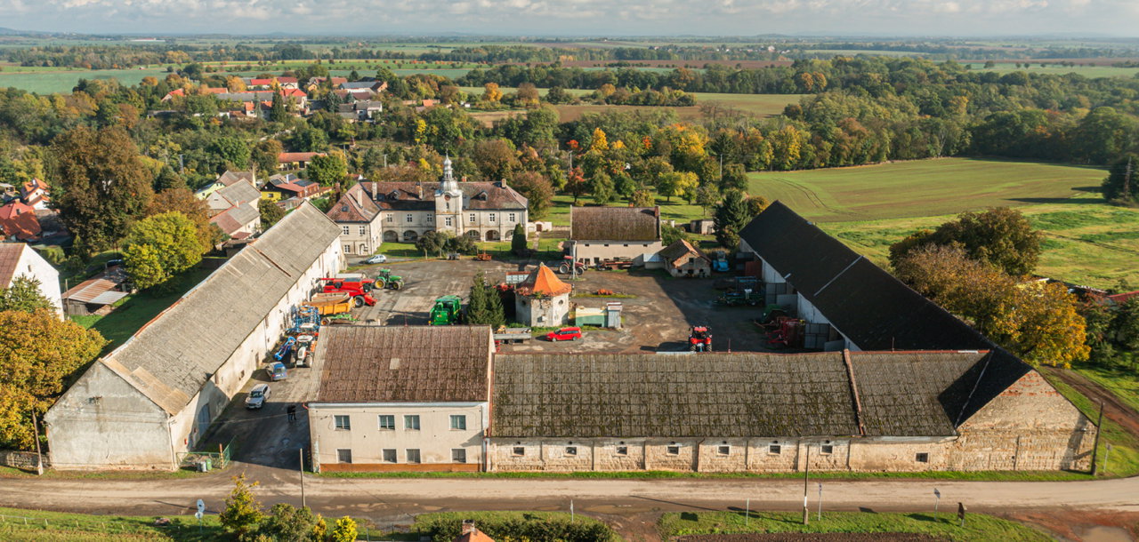 A bird's eye view of the Zemedelská Spolecnost company.