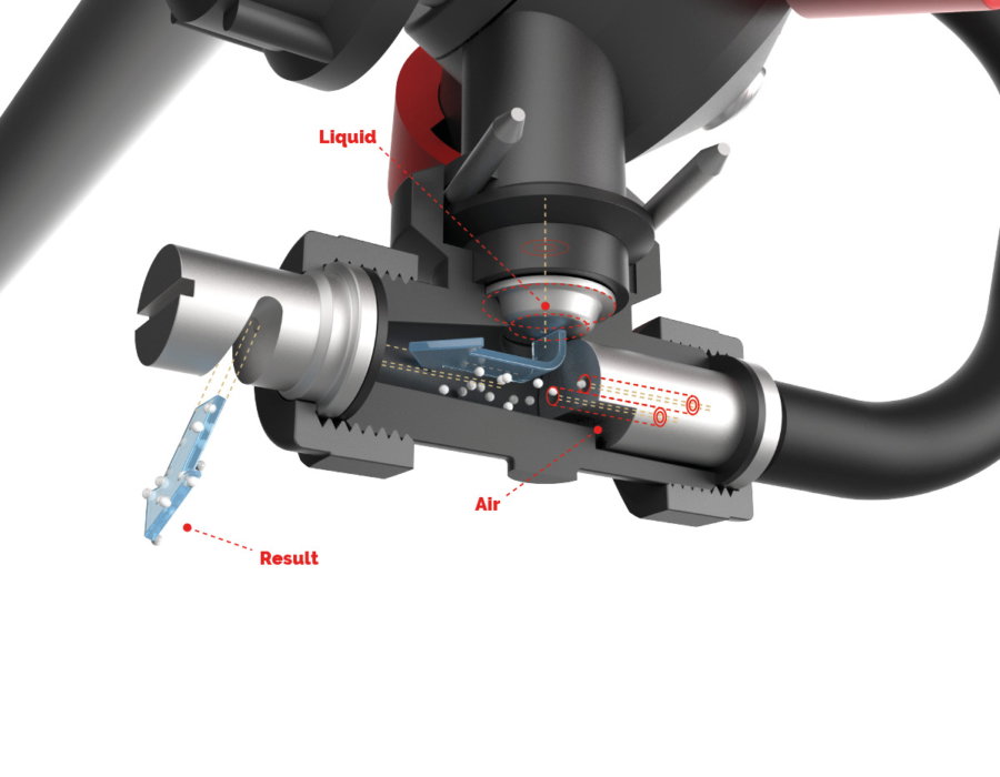 Visual on how the HTA droplet works.