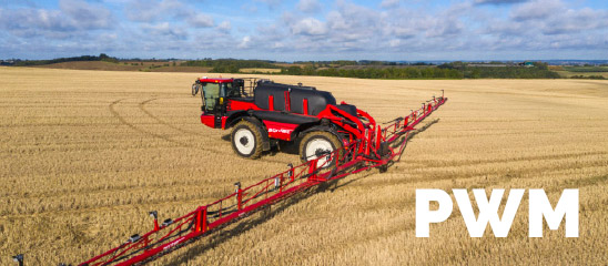 PWM PWFM spraying Agrifac self propelled sprayer