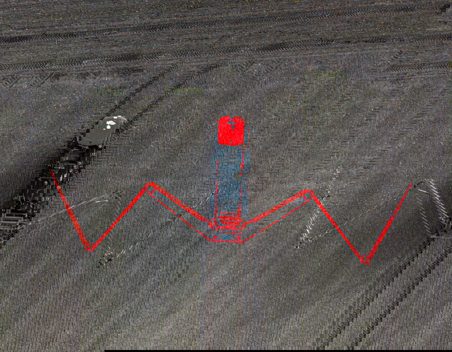 Folding of the boom with FastFoldPlus.