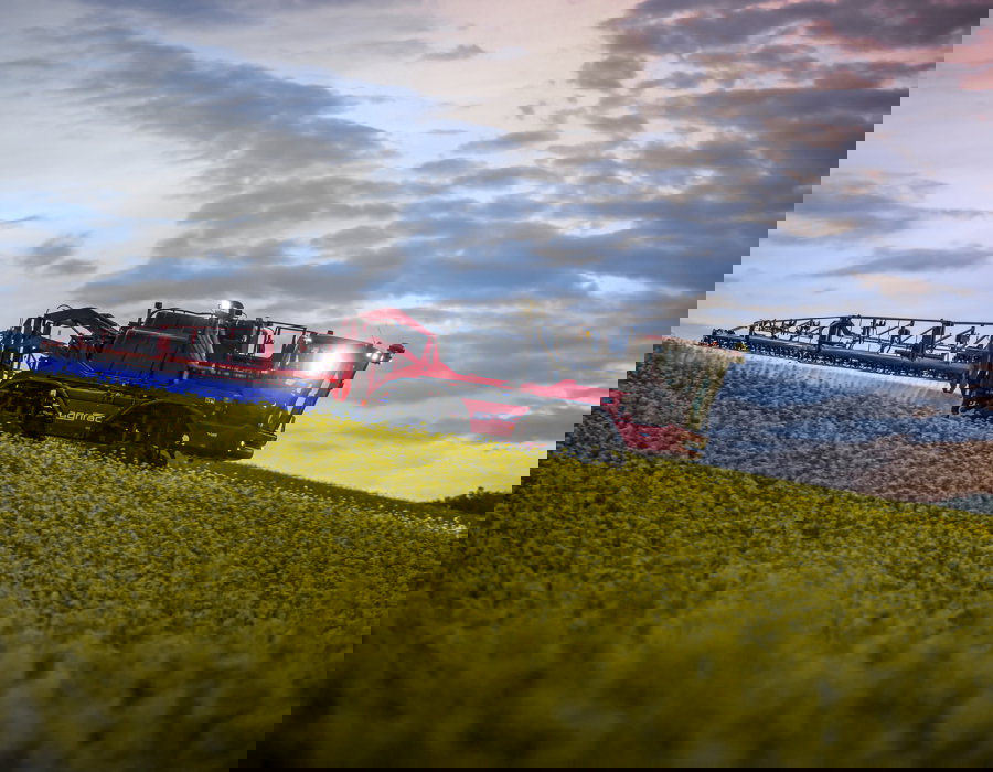 The MountainMaster operating in a field.