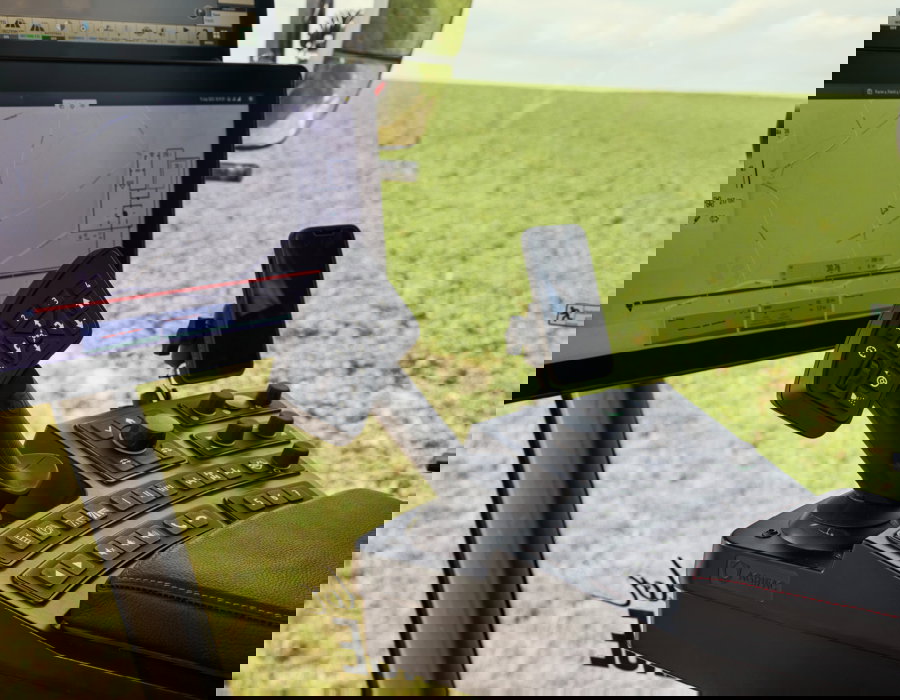 Close up of the EcoTronicPlus screen.