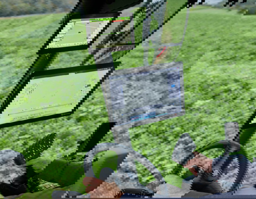 Close up of the EcoTronicPlus screen.